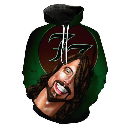 Foo Fighters 3D Printed Hoodie/Zipper Hoodie