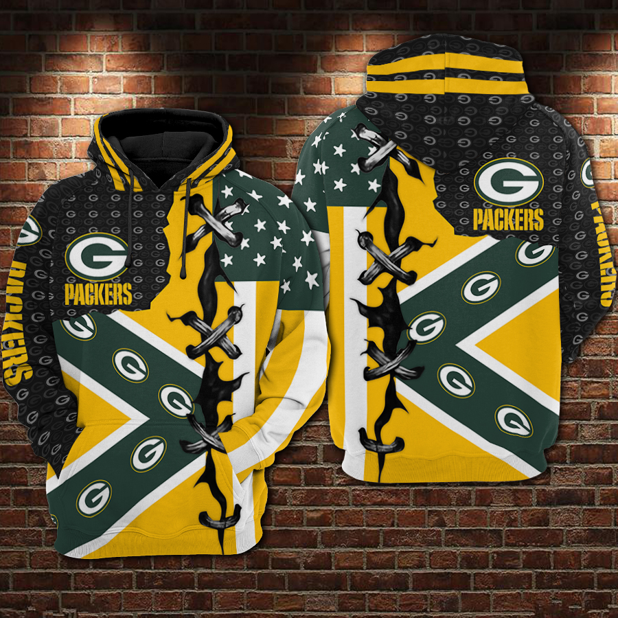 Green Bay Packers NFL Camo Team 3D Printed Hoodie/Zipper Hoodie - Travels  in Translation