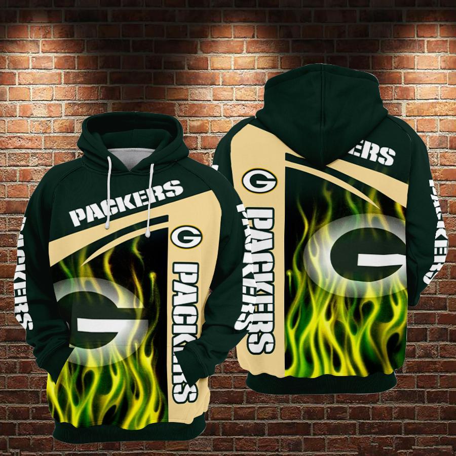 Green Bay Packers NFL Team 3D Printed Hoodie/Zipper Hoodie - Travels in  Translation