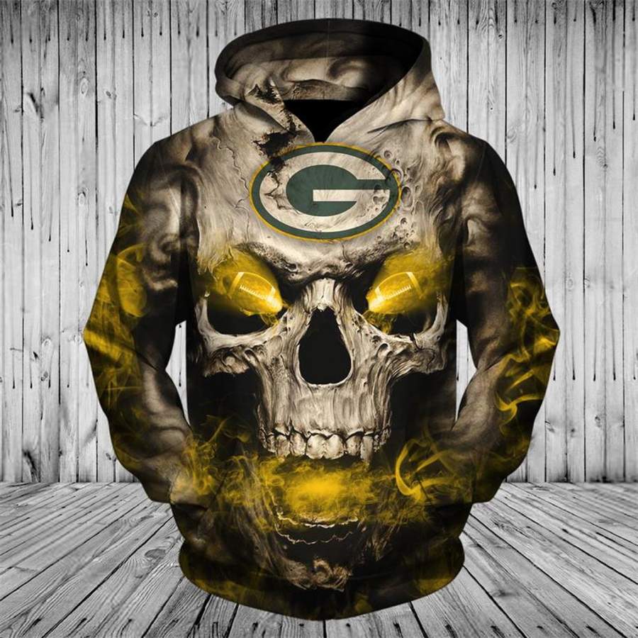 NFL Green Bay Packers Brett Favre Dark Green Gold 3D Pullover