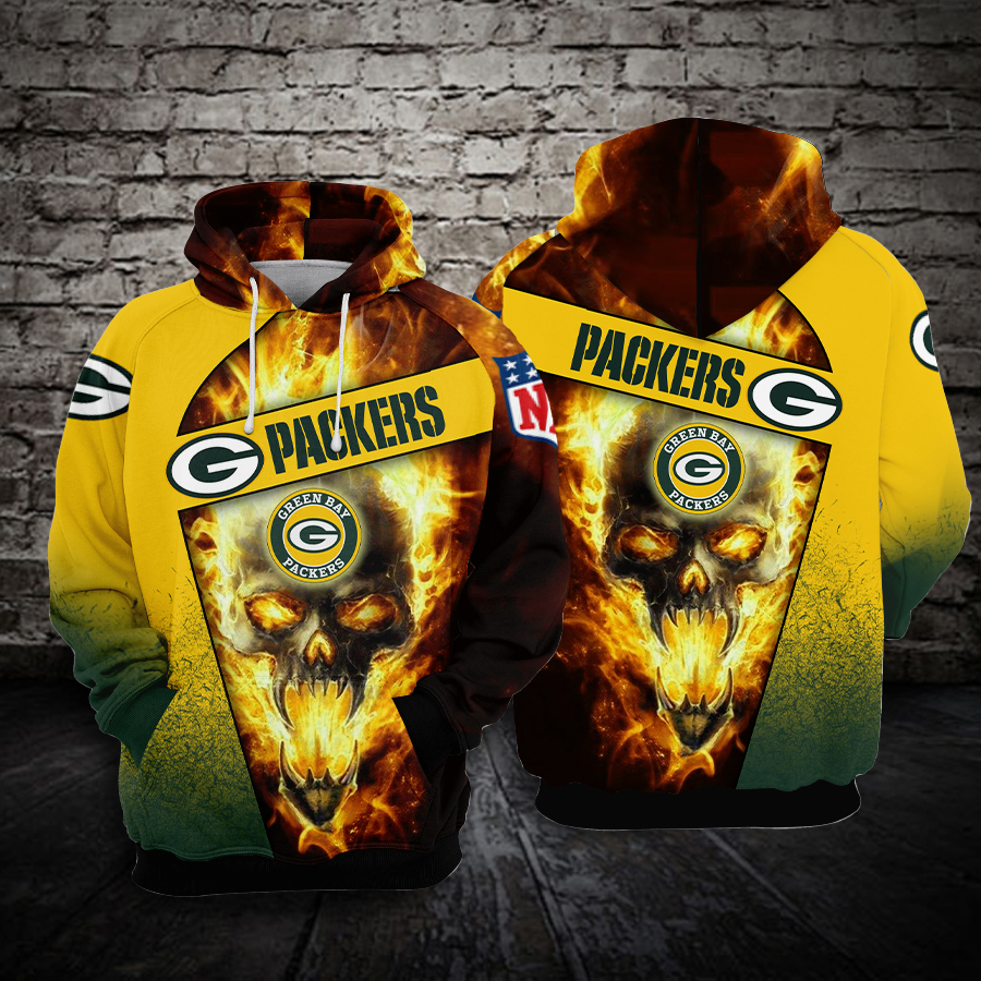 Green Bay Packers NFL Camo Veteran Team 3D Printed Hoodie/Zipper