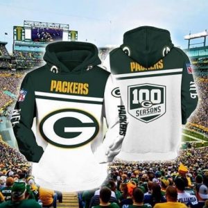 Green Bay Packers 3D All Over Print Zip Hoodie for Nfl Fans - Dingeas