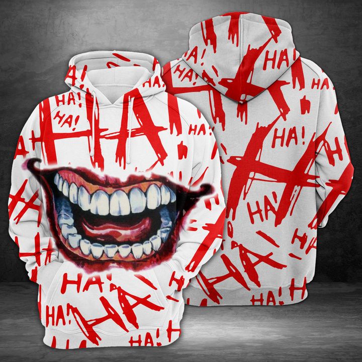 Ha Ha Mouth 3D Printed Hoodie/Zipper Hoodie