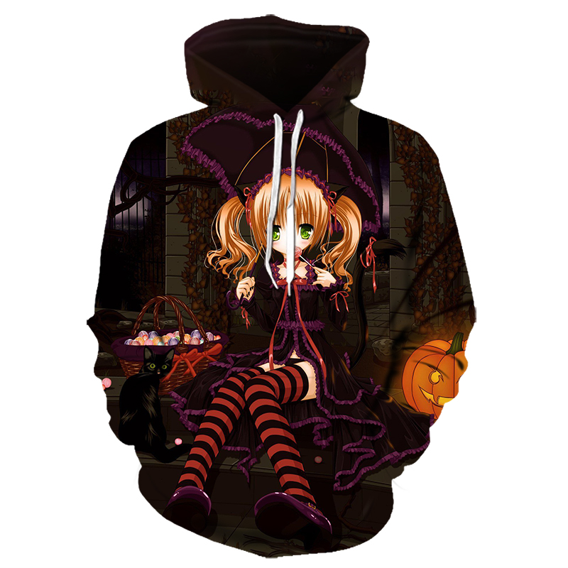 Halloween Art 3D Printed Hoodie/Zipper Hoodie