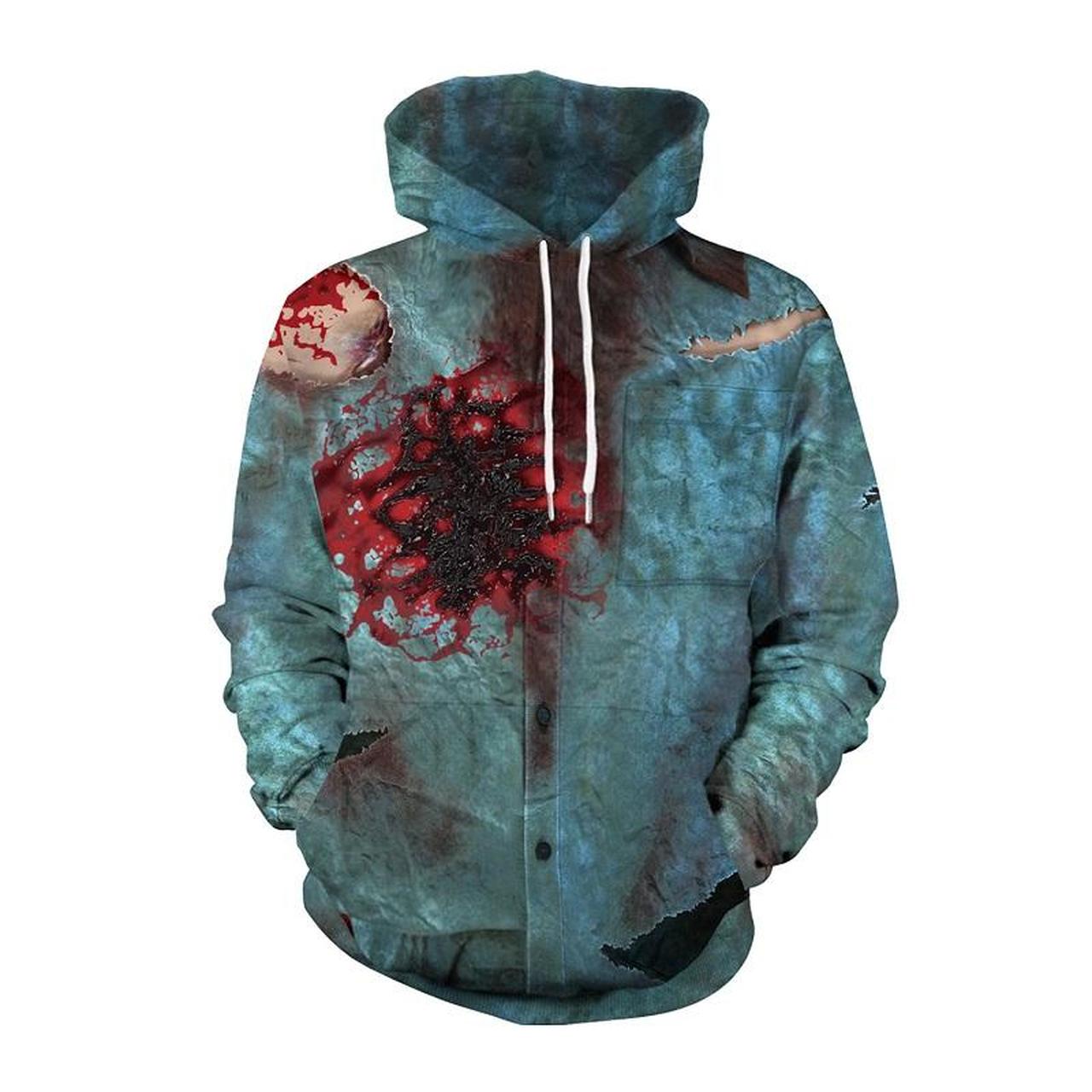 Halloween Blood Shoot Print 3D Printed Hoodie/Zipper Hoodie