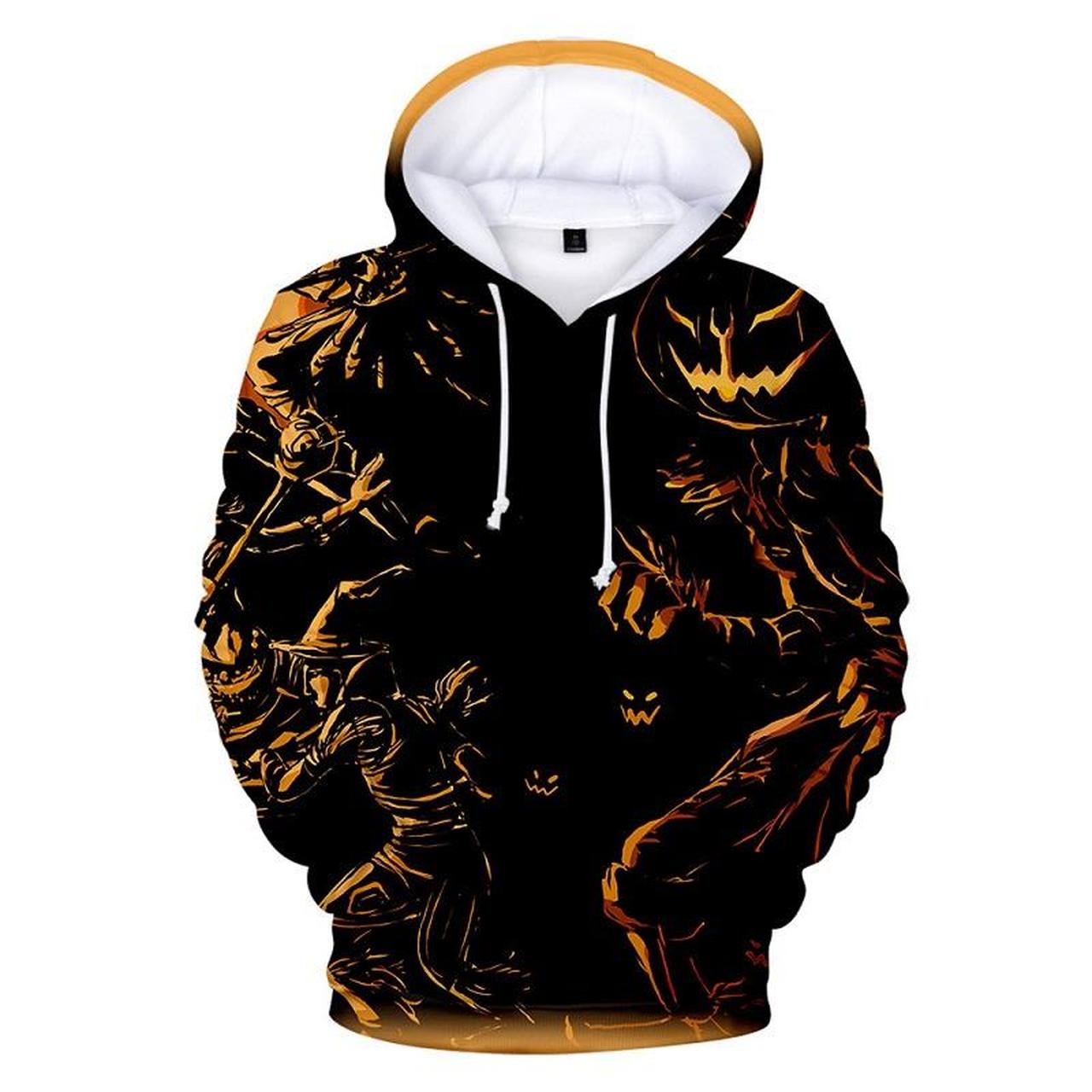 Halloween Jack O Lantern Pumpkin Lantern 3D Printed Hoodie/Zipper Hoodie