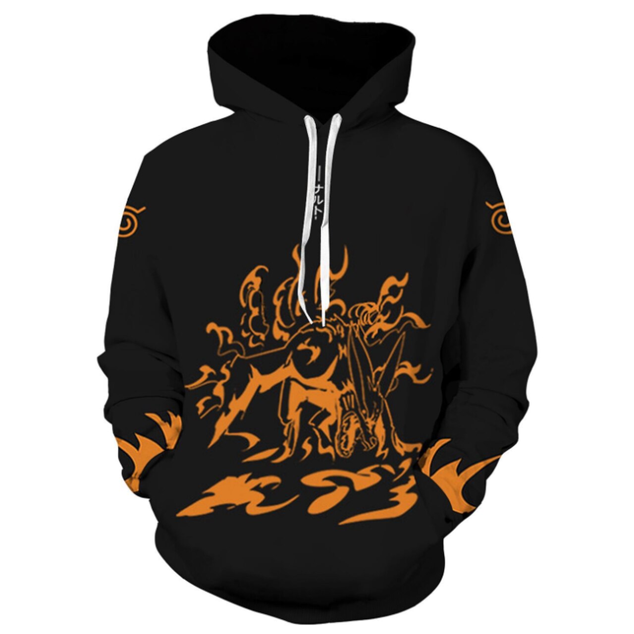 Hokage Ninjia 3D Printed Hoodie/Zipper Hoodie