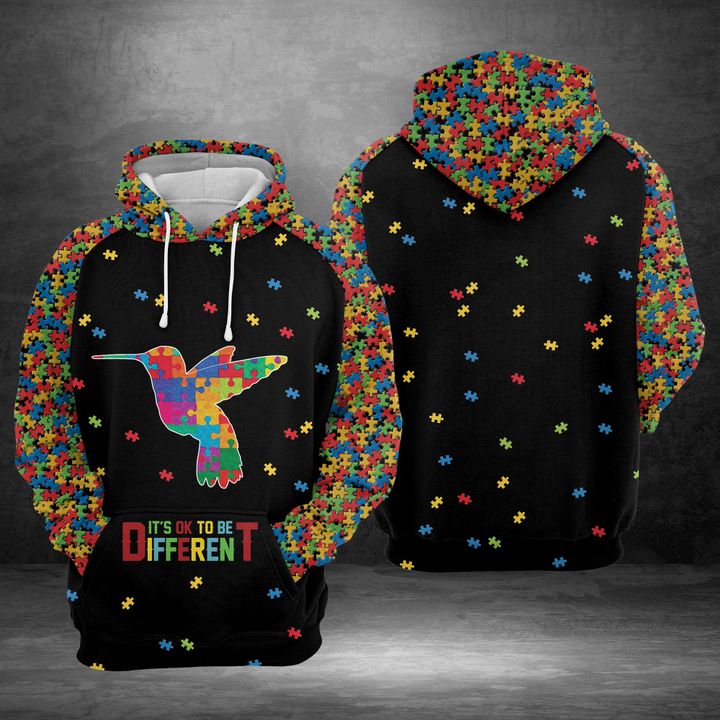 Humingbird Austism 3D Printed Hoodie/Zipper Hoodie