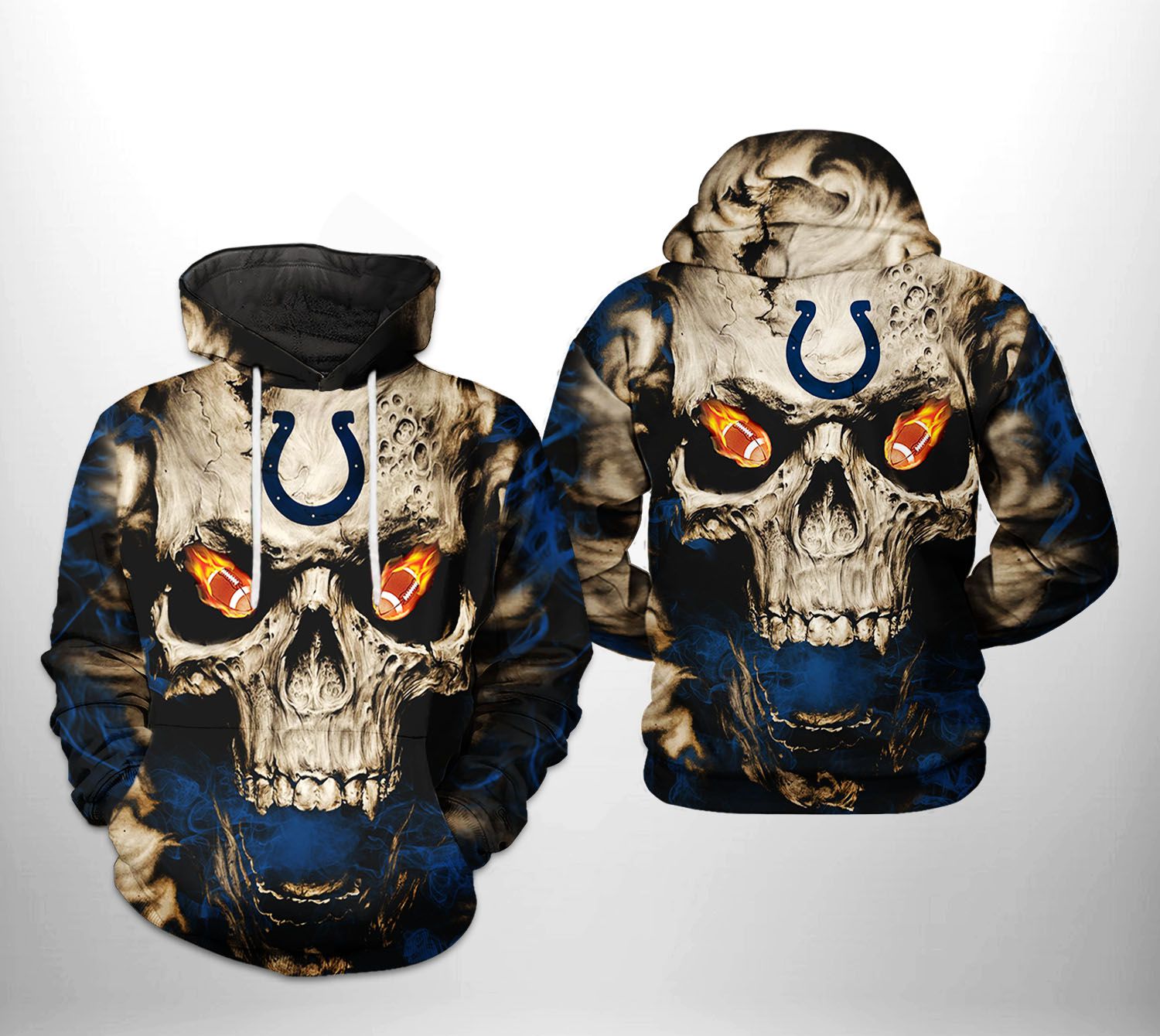 Indianapolis Colts Football 3D Hoodie Camo Nfl Logo 3D Sweatshirt