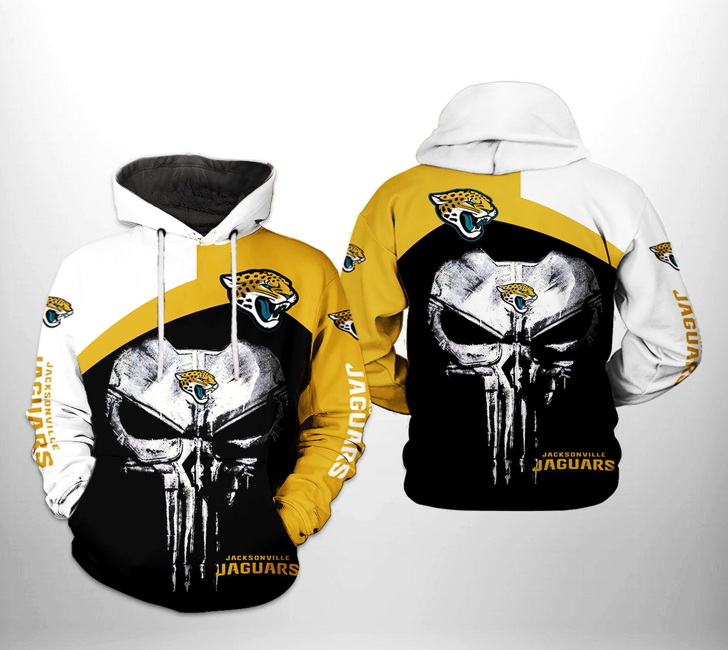 Jacksonville Jaguars NFL Team Skull 3D Printed Hoodie/Zipper Hoodie -  Travels in Translation