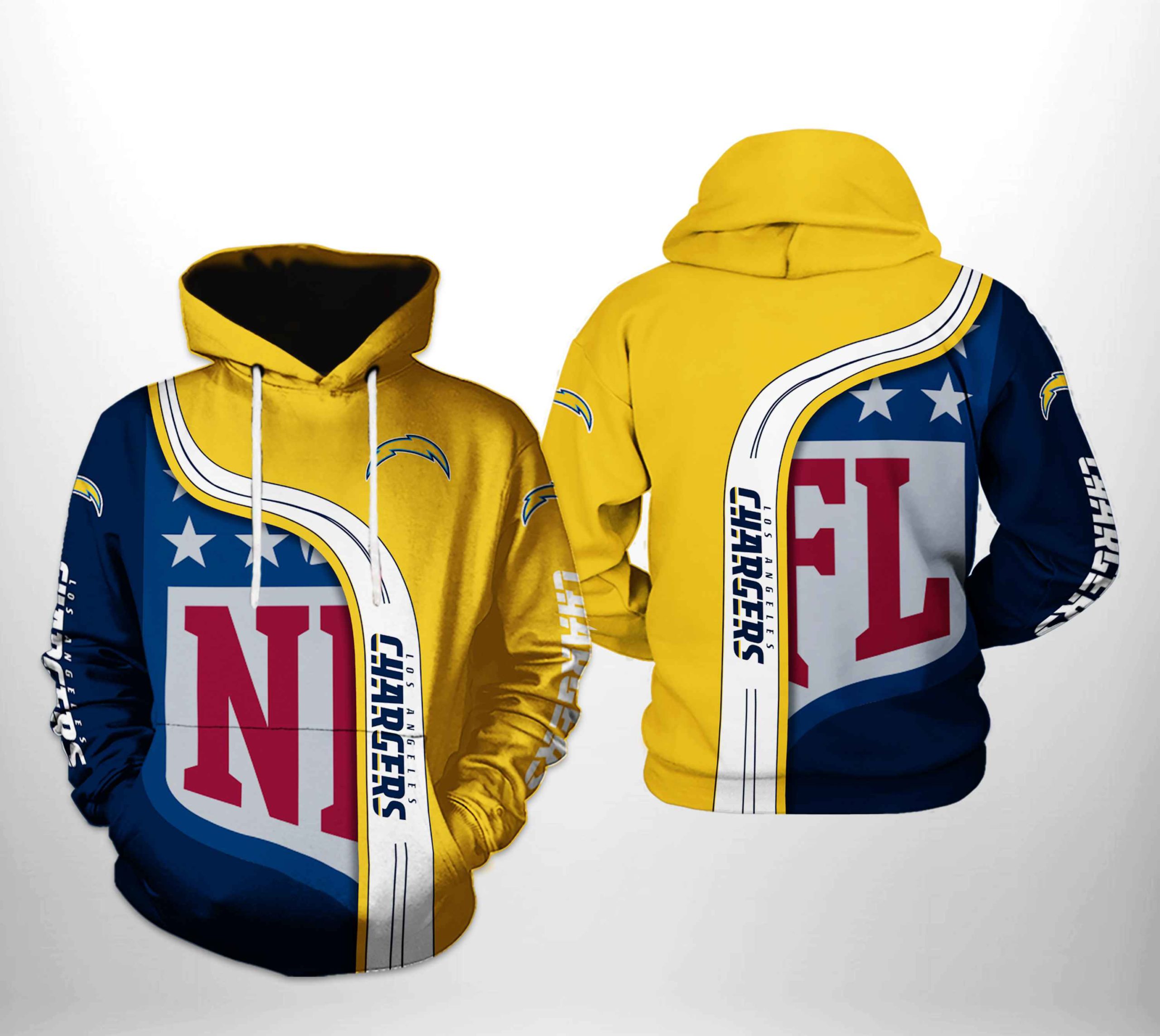 Los Angeles Chargers NFL Team 3D Printed Hoodie/Zipper Hoodie - Travels in  Translation