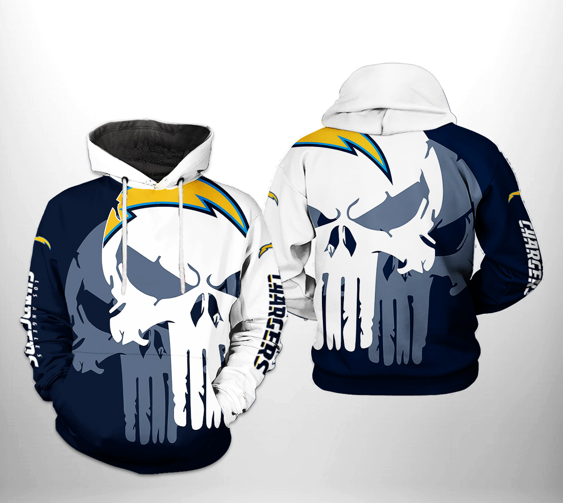 San Diego Chargers NFL Camouflage Blue Hoodie, Zip Hoodie 3D All