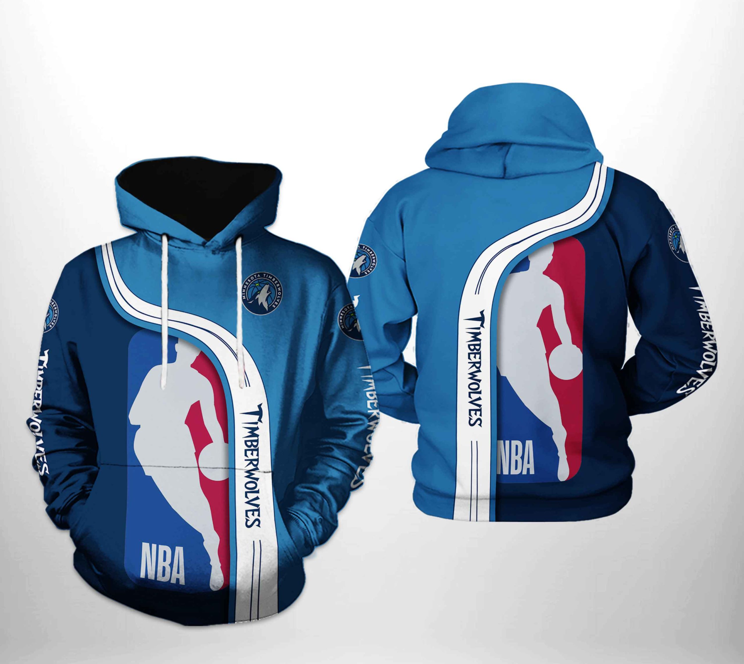 Minnesota Timberwolves NBA Team 3D Printed Hoodie/Zipper Hoodie