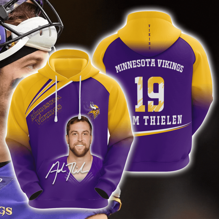 Adam Thielen Minnesota Vikings 19 3D Printed Hoodie/Zipper Hoodie - Travels  in Translation