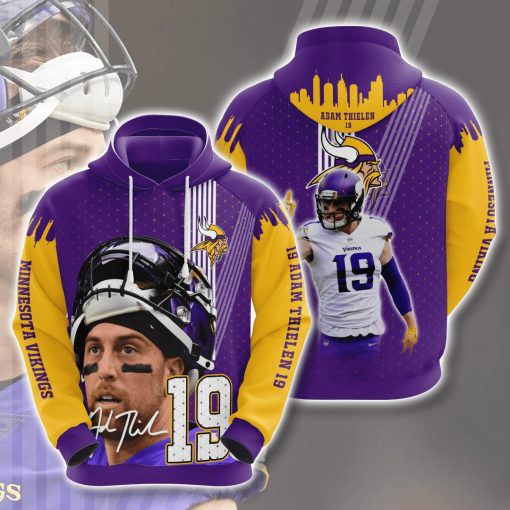 Adam Thielen Minnesota Vikings 19 3D Printed Hoodie/Zipper Hoodie - Travels  in Translation