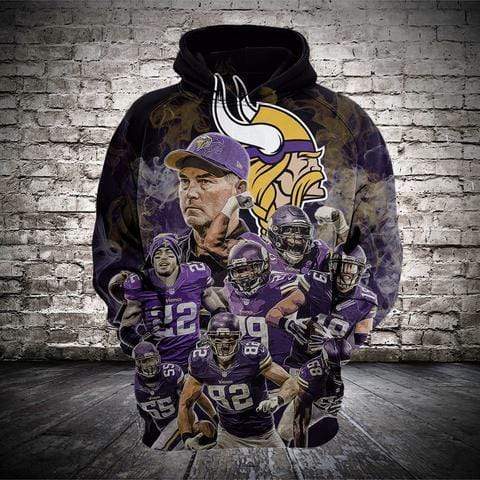 Minnesota Vikings 3D Printed Hoodie/Zipper Hoodie