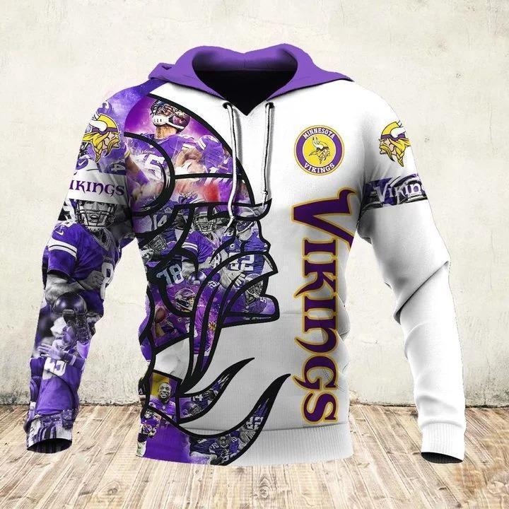 Minnesota Vikings NFL Grateful Dead 3D Printed Hoodie/Zipper Hoodie -  Travels in Translation