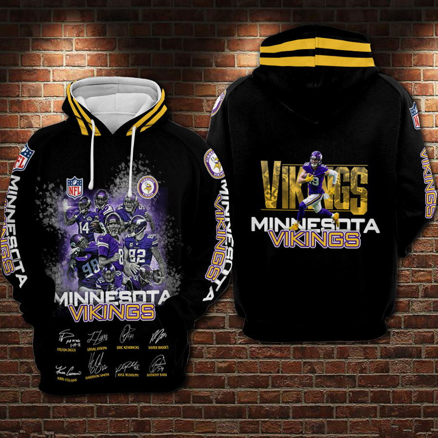 Minnesota Vikings 3D Printed Hoodie/Zipper Hoodie - Travels in Translation