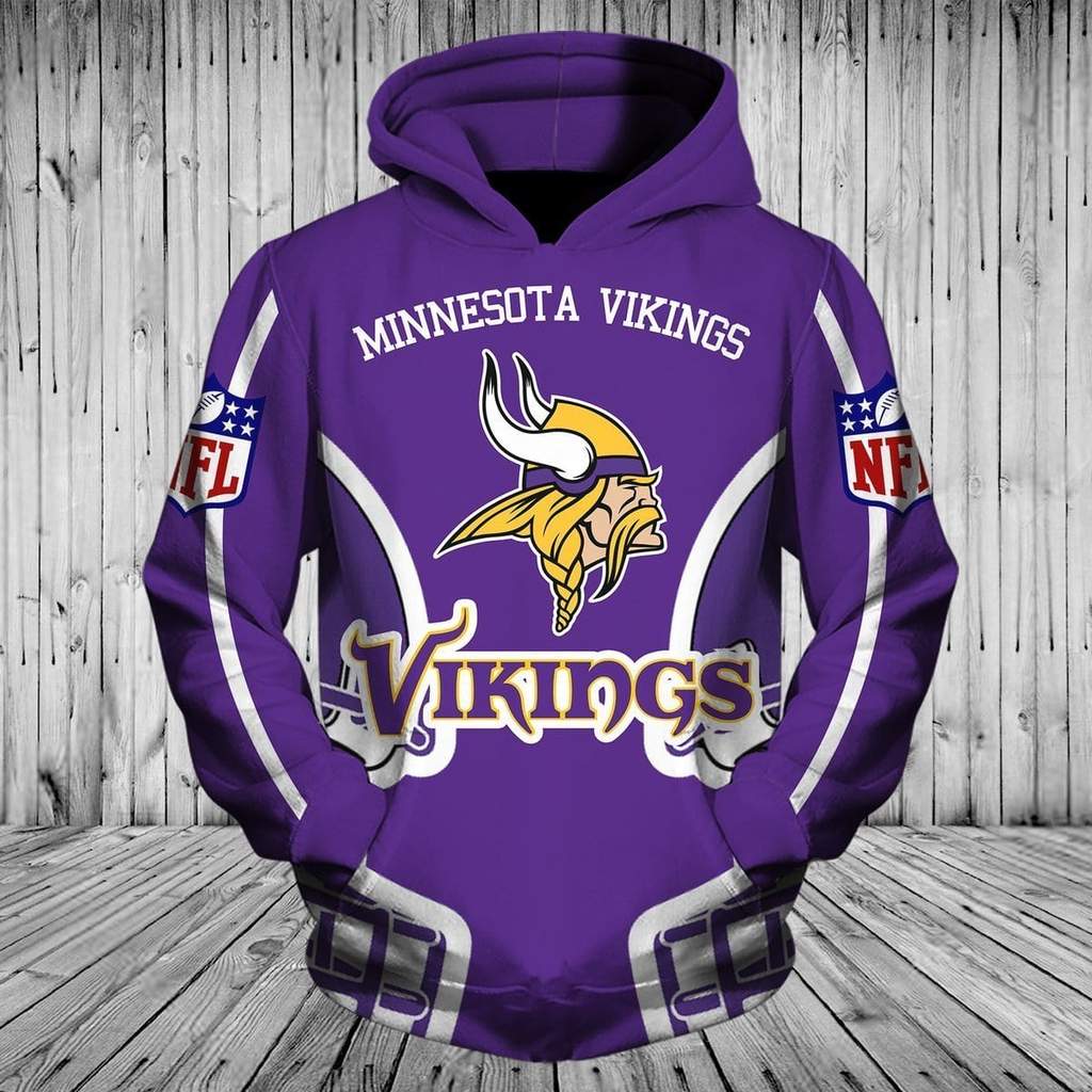Minnesota Vikings Professional Football All Over Print 3D Sweatpants-Purple-TPH  - Love My Family Forever