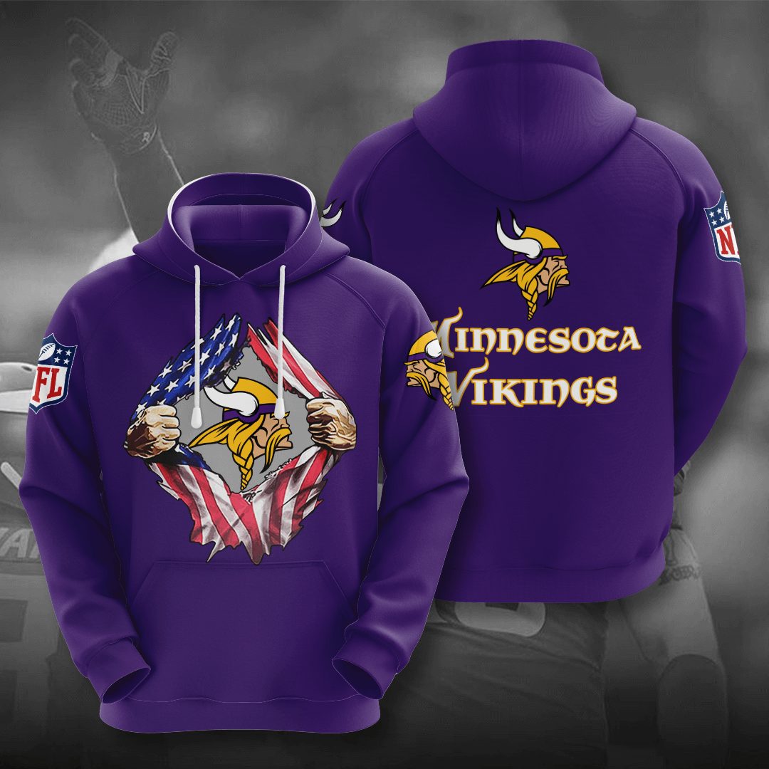 Minnesota Vikings NFL Skull Punisher Team 3D Printed Hoodie/Zipper Hoodie -  Travels in Translation