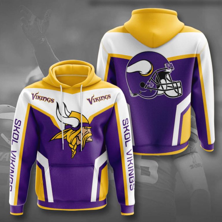 minnesota vikings 3d hoodie