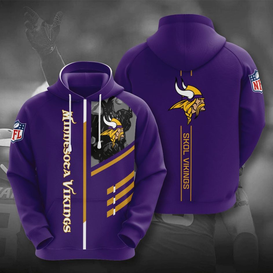 Vikings Hoodie 3D All Over Printed in 2023  Minnesota vikings, Viking men,  Hoodie print