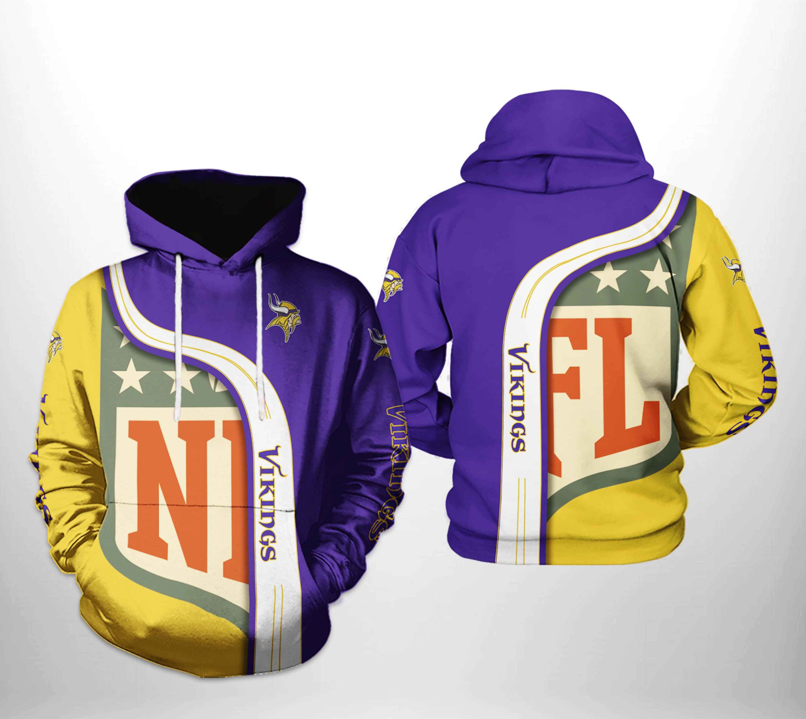 Minnesota Vikings NFL Team 3D Printed Hoodie/Zipper Hoodie