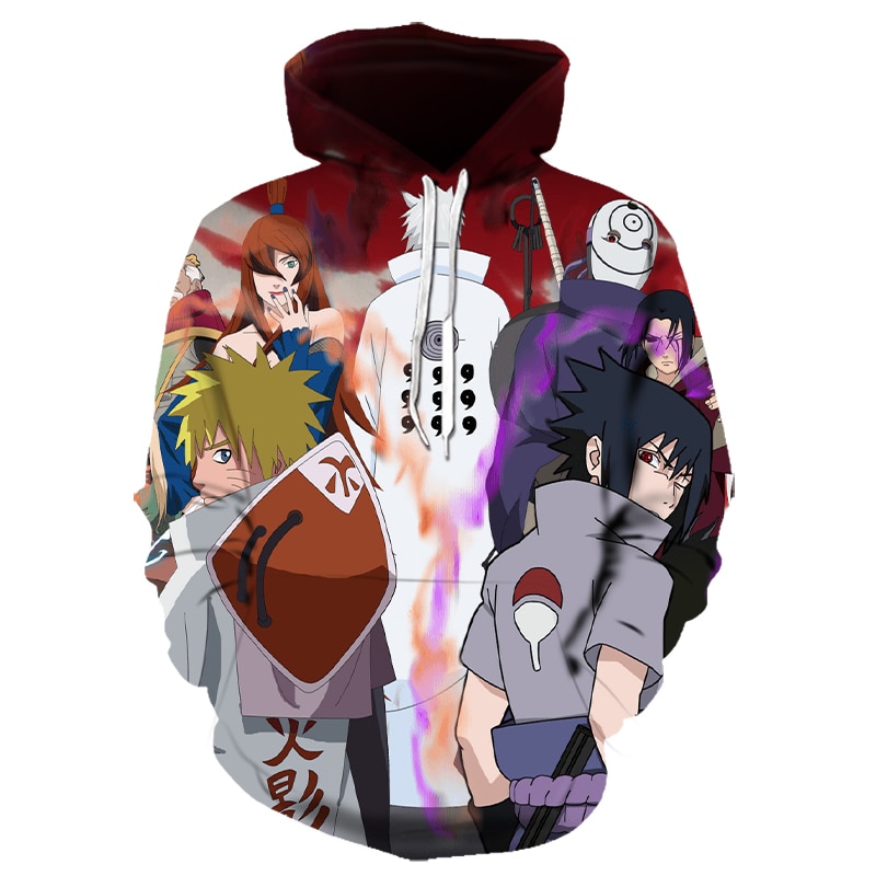 Naruto 3D Printed Hoodie/Zipper Hoodie