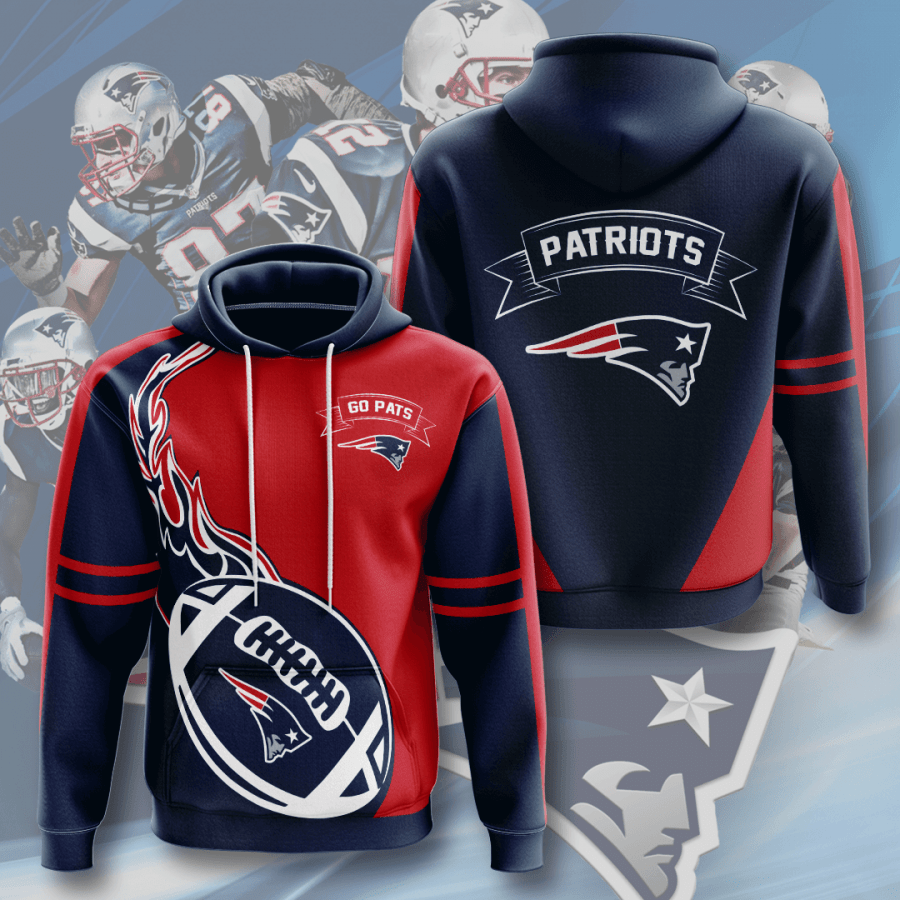 New England Patriots 3D Printed Hoodie/Zipper Hoodie