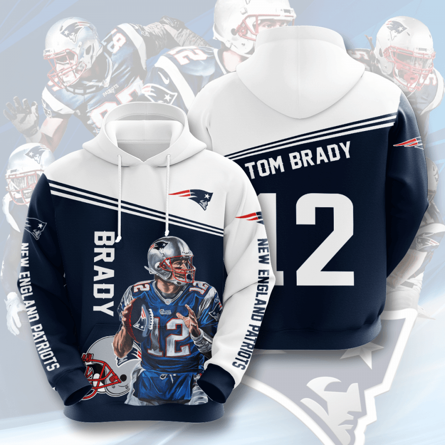 New England Patriots 3D Printed Hoodie/Zipper Hoodie