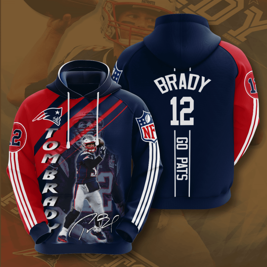 New England Patriots 3D Printed Hoodie/Zipper Hoodie