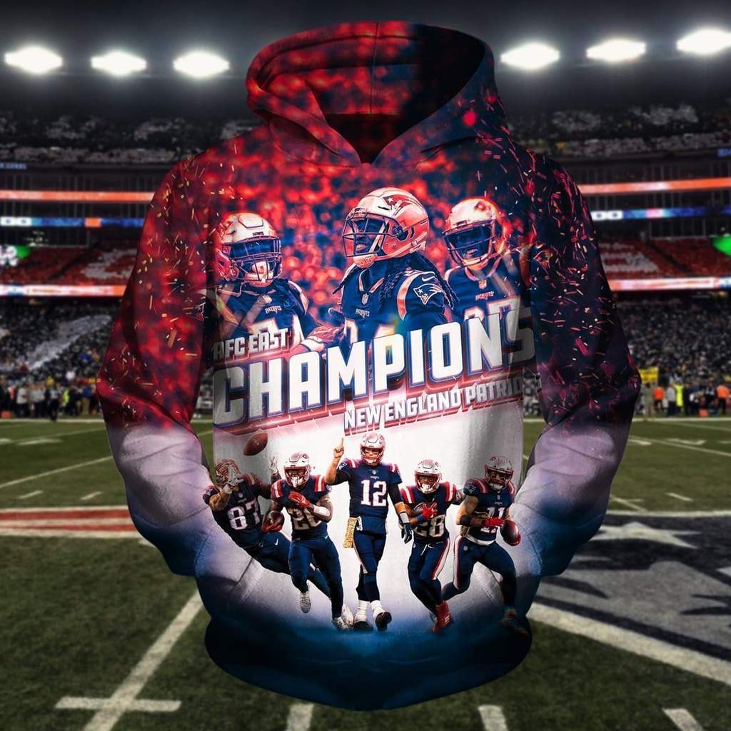 New England Patriots NFL Team US 3D Printed Hoodie/Zipper Hoodie