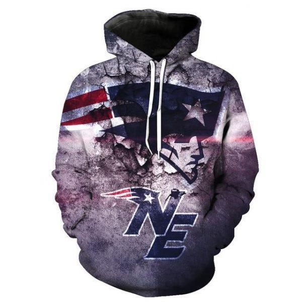 New England Patriots NFL Team Pattern Mix 3D Printed Hoodie/Zipper Hoodie -  Travels in Translation