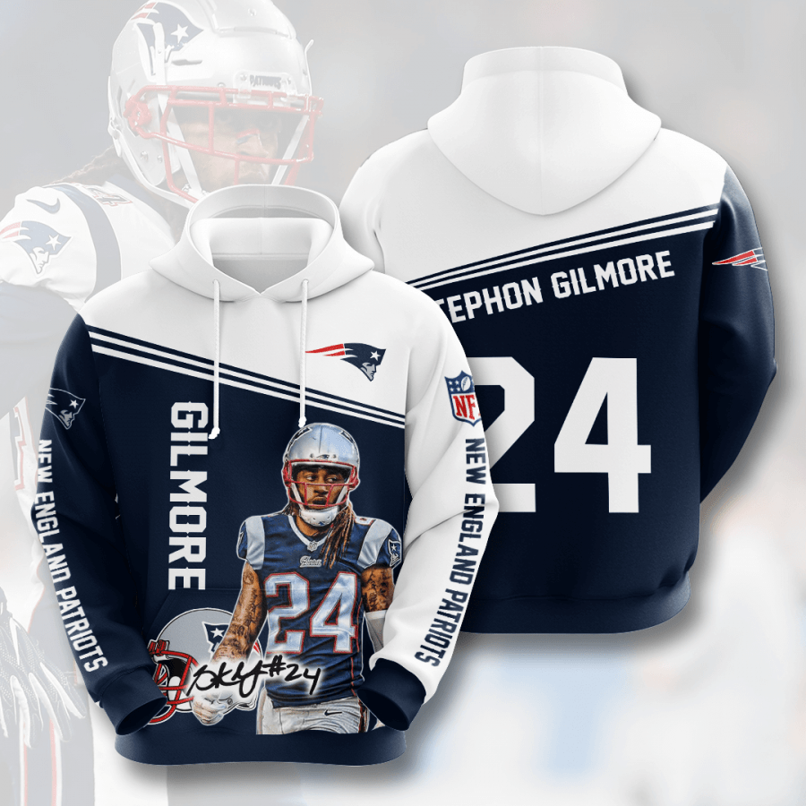 New England Patriots 3D Printed Hoodie/Zipper Hoodie