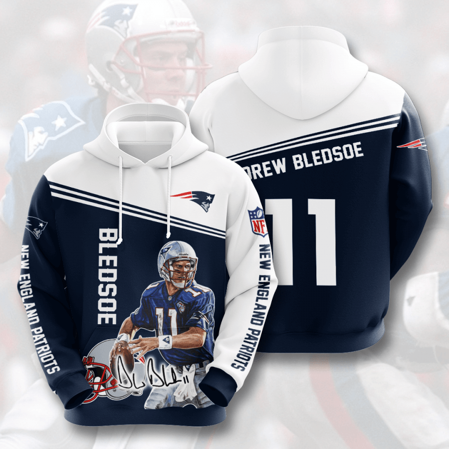 New England Patriots 3D Printed Hoodie/Zipper Hoodie