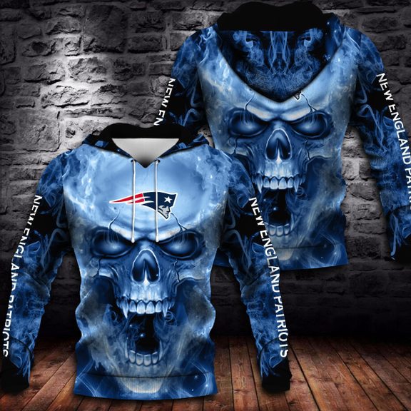 Patriots 2024 skull hoodie