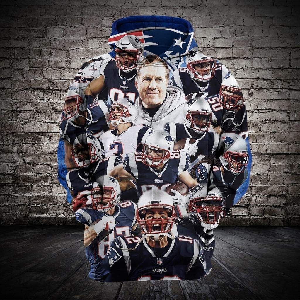 New England Patriots 3D Printed Hoodie/Zipper Hoodie