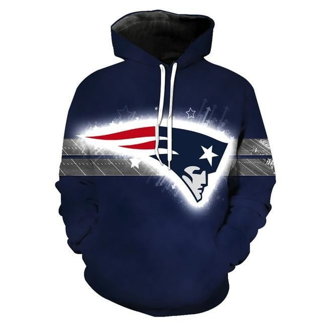 New England Patriots 3D Printed Hoodie/Zipper Hoodie