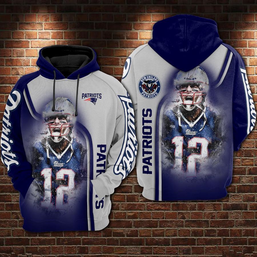 New England Patriots 3D Printed Hoodie/Zipper Hoodie