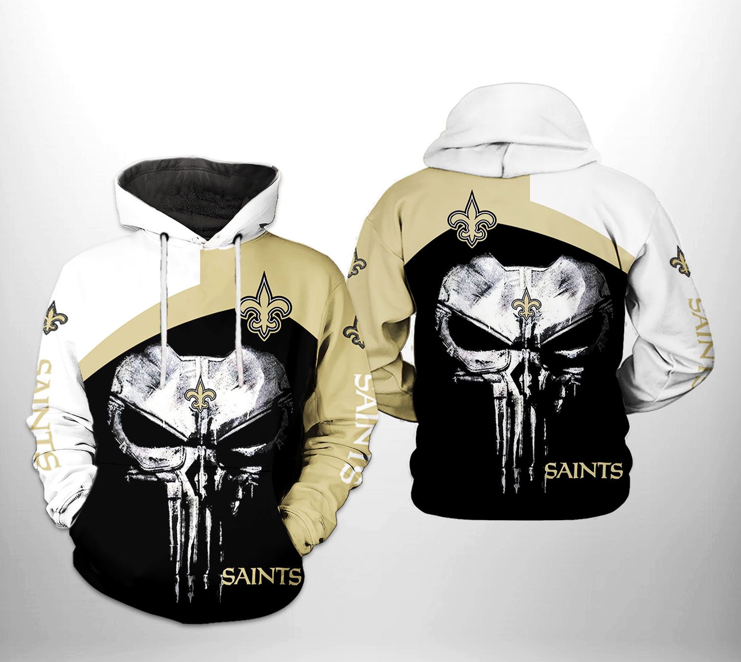 Saints hotsell skull hoodie