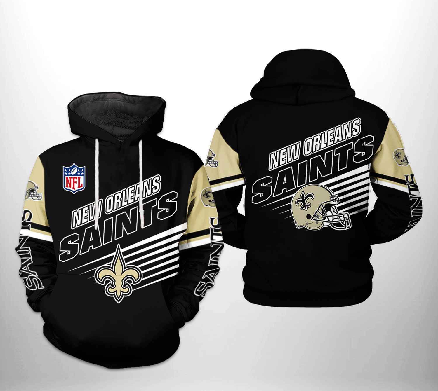 New Orleans Saints 3D Printed Hoodie/Zipper Hoodie - Travels in Translation