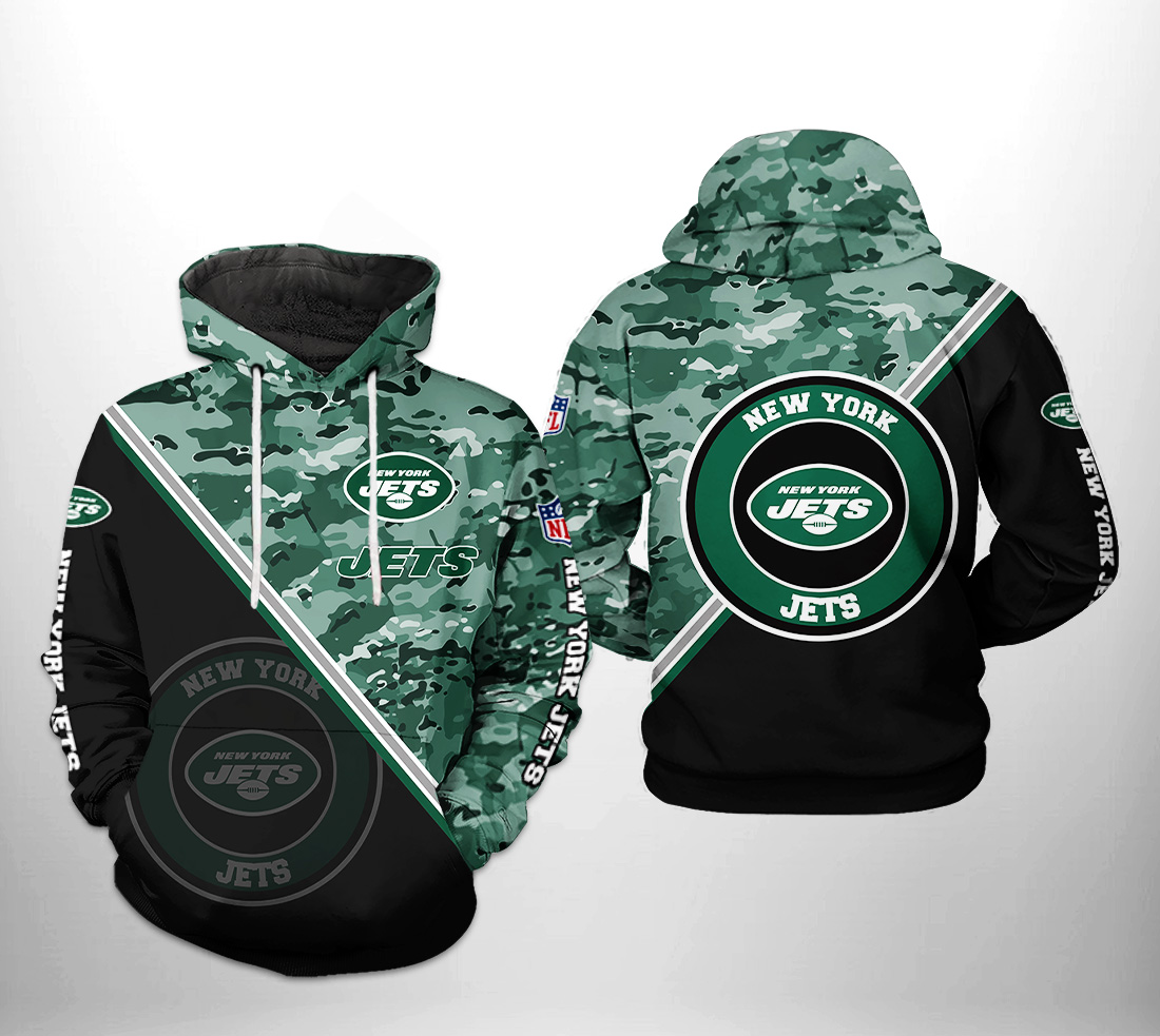 New York Jets NFL Camo Team 3D Printed Hoodie/Zipper Hoodie - Travels in  Translation