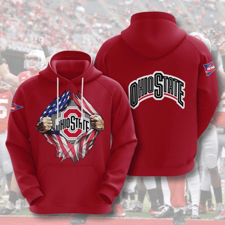 Ohio State Buckeyes 3D Printed Hoodie/Zipper Hoodie