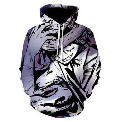 One Piece 3D Printed Hoodie/Zipper Hoodie