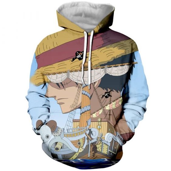 One Piece 3D Printed Hoodie/Zipper Hoodie