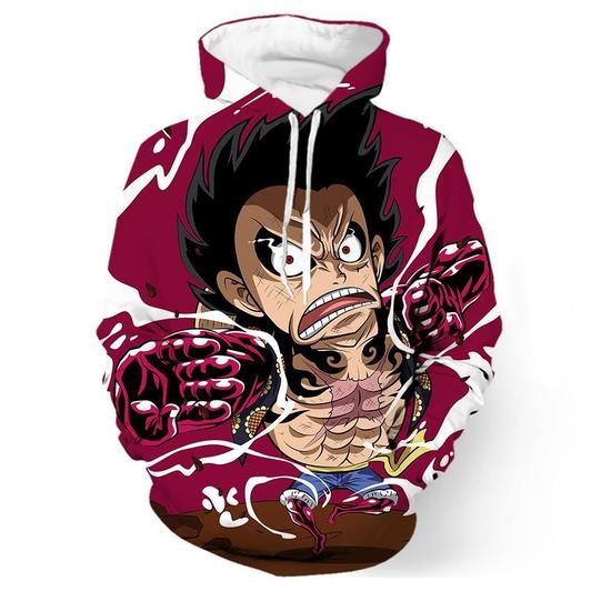 One Piece Luffy Gear 3D Printed Hoodie/Zipper Hoodie