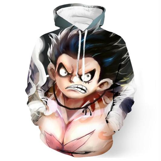 One Piece Luffy Gear 3D Printed Hoodie/Zipper Hoodie