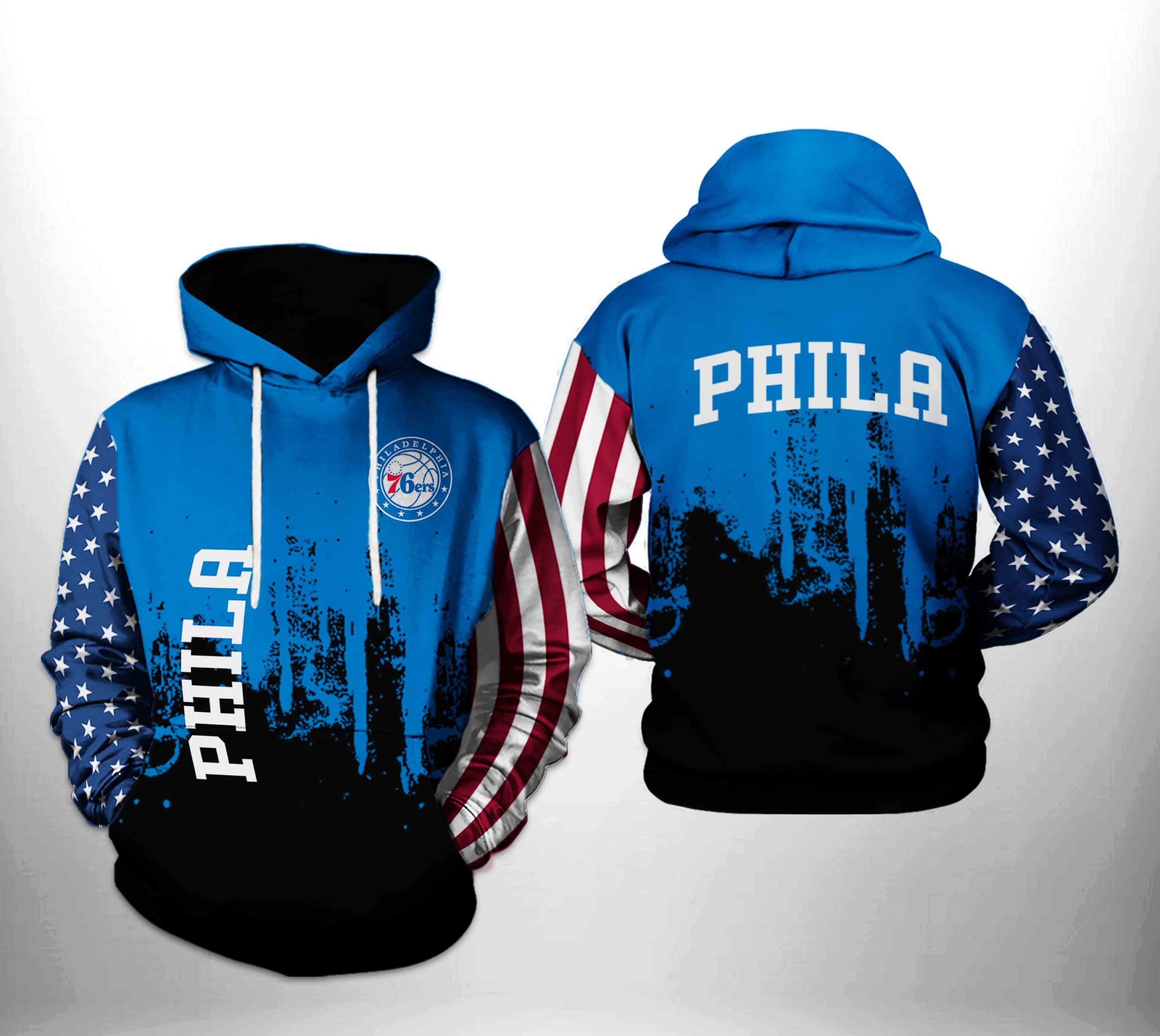 76ers zip up outlet hoodie