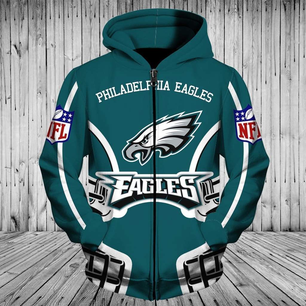 Philadelphia Eagles 3D Printed Hoodie/Zipper Hoodie - Travels in Translation