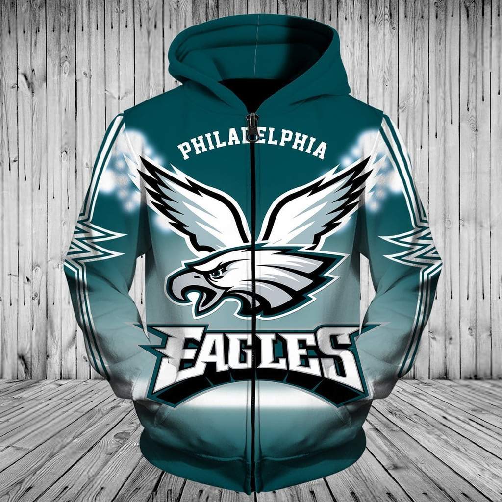 Philadelphia Eagles 3D Printed Hoodie/Zipper Hoodie - Travels in Translation